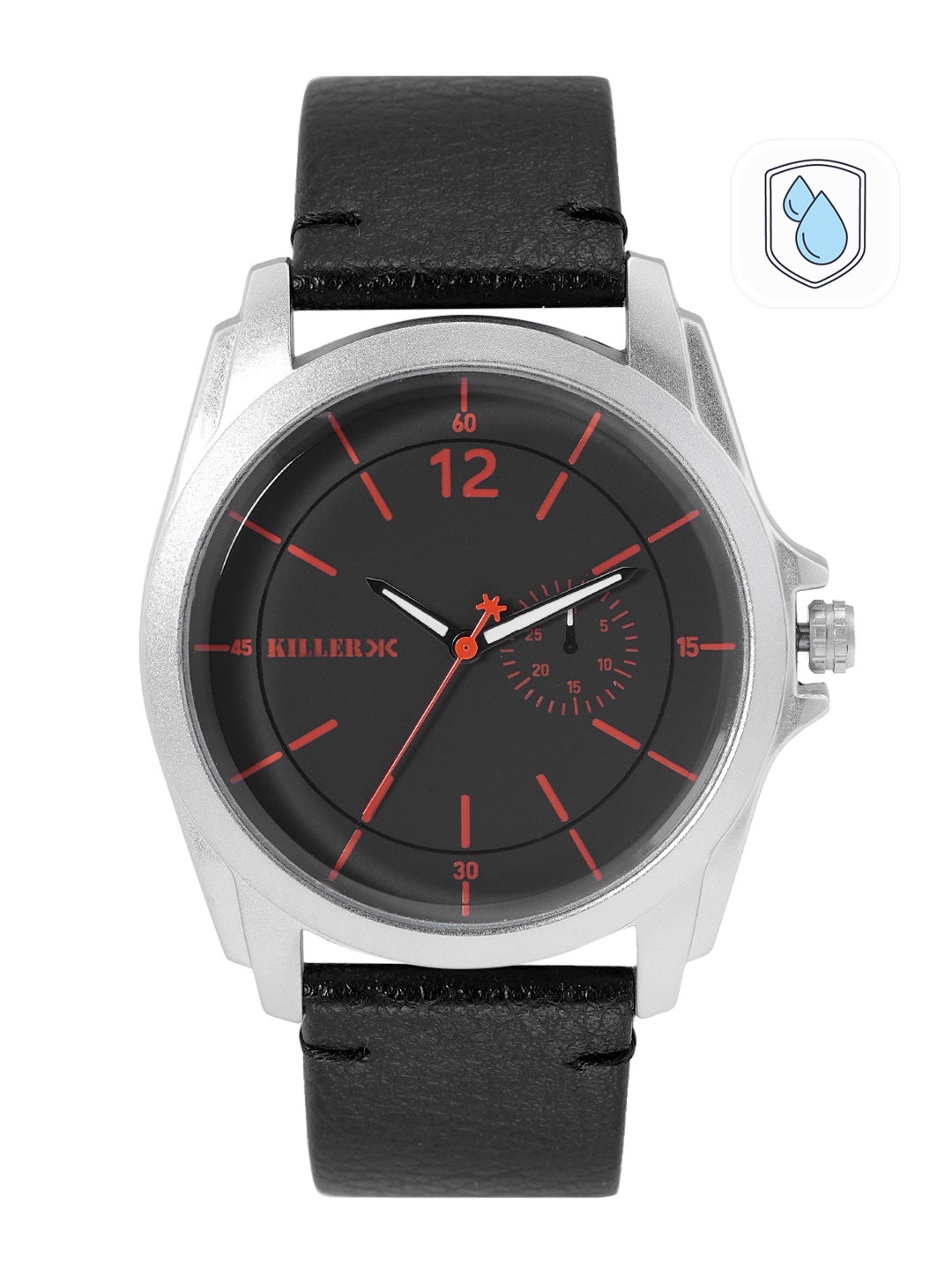 

Killer Men Black Dial & Straps Rebel Analogue Watch KL22/002-B