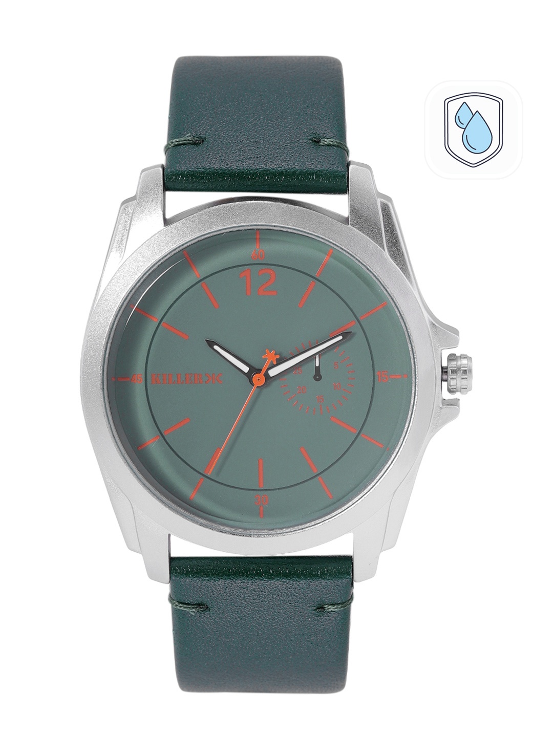 

Killer Men Green Dial & Straps Rebel Analogue Watch KL22/002-C