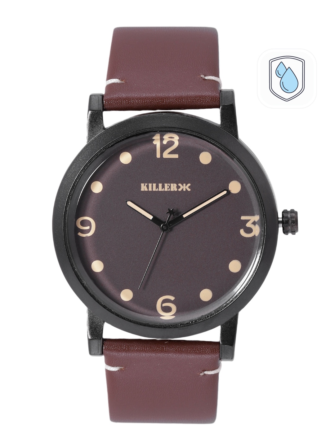 

Killer Men Brown Dial & Straps Rebel Analogue Watch KL22/012-A