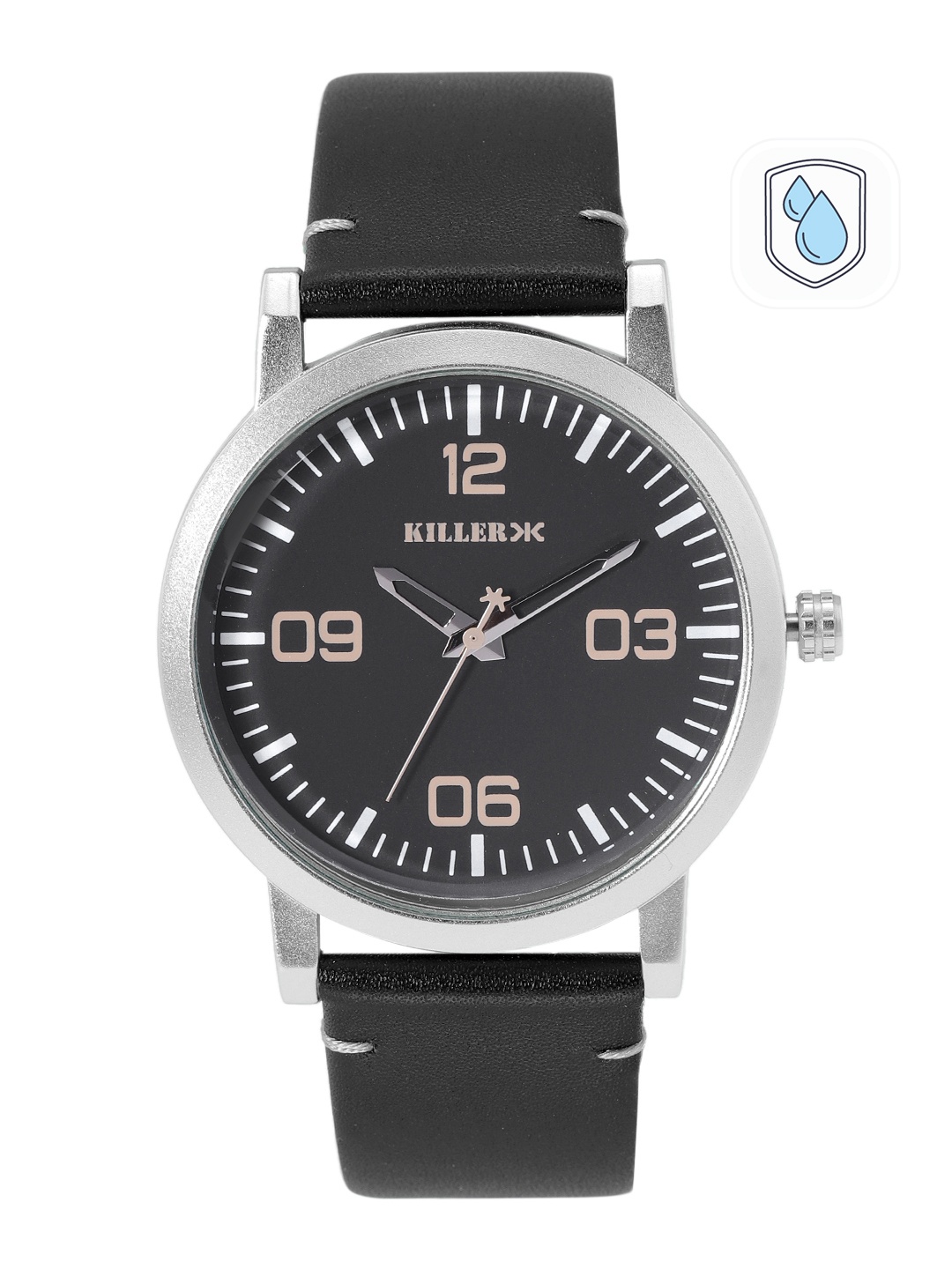 

Killer Men Black Dial & Straps Rebel Analogue Watch KL22/006-C