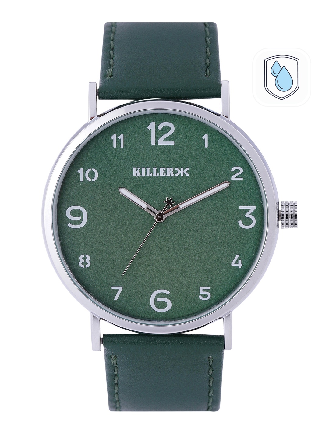 

Killer Men Green Dial & Straps Rebel Analogue Watch KL22/003-C