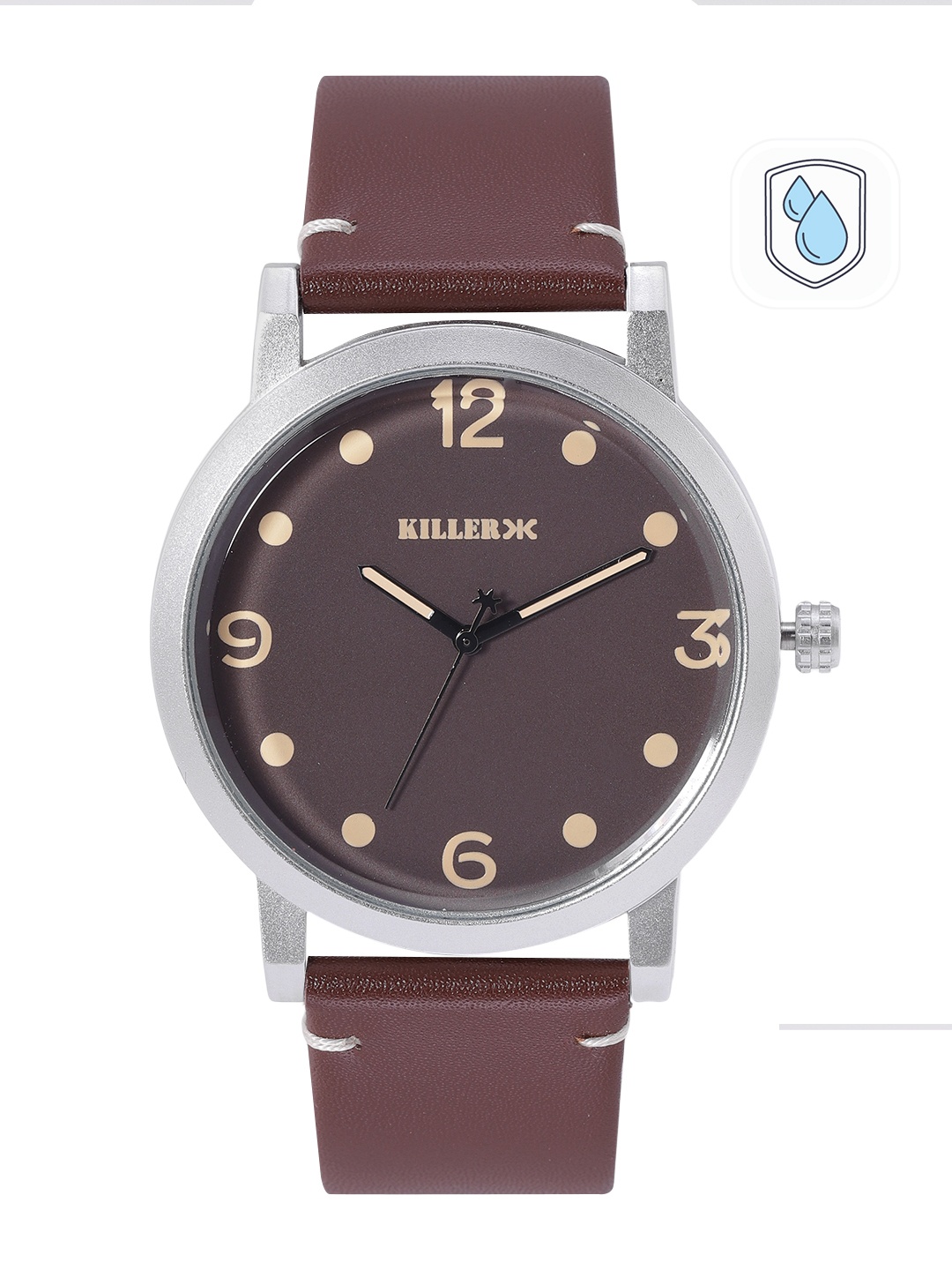 

Killer Men Brown Dial & Straps Rebel Analogue Watch KL22/012-B