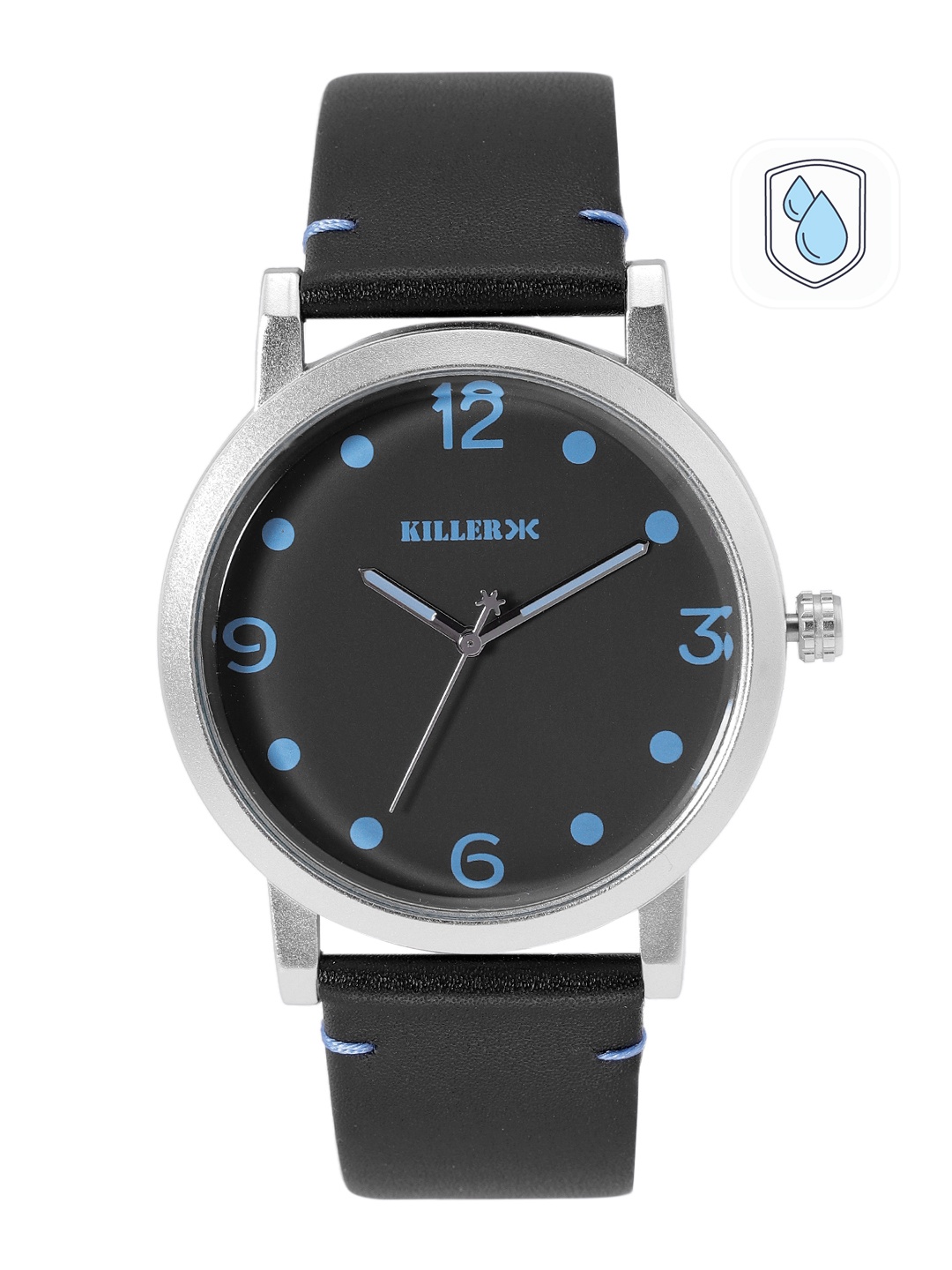 

Killer Men Black Dial & Straps Rebel Analogue Watch KL22/012-C