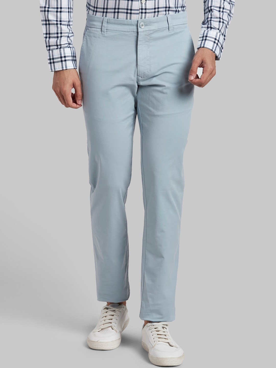 

Parx Men Blue Tapered Fit Trousers