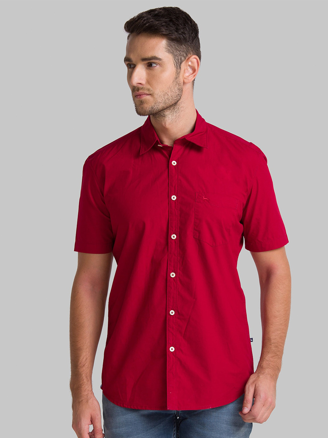 

Parx Men Red Slim Fit Casual Shirt