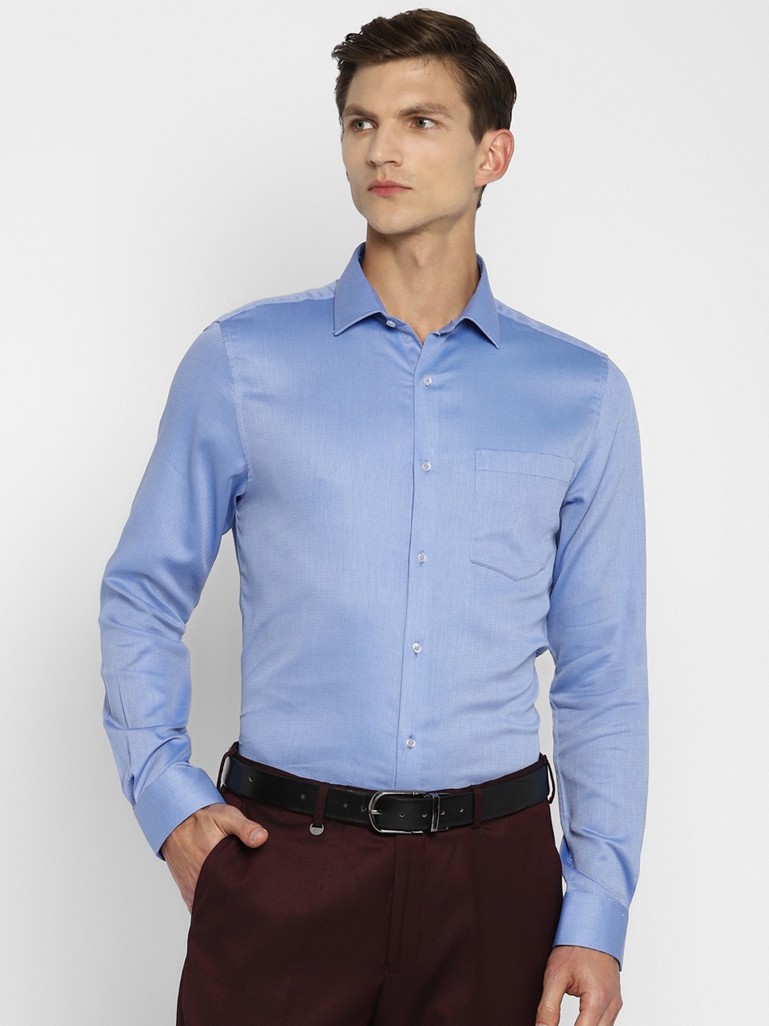 

Turtle Men Blue Slim Fit Formal Shirt
