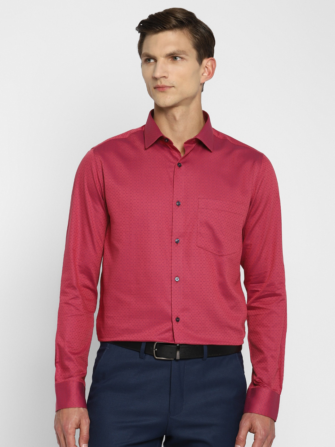 

Turtle Men Maroon Slim Fit Formal Shirt