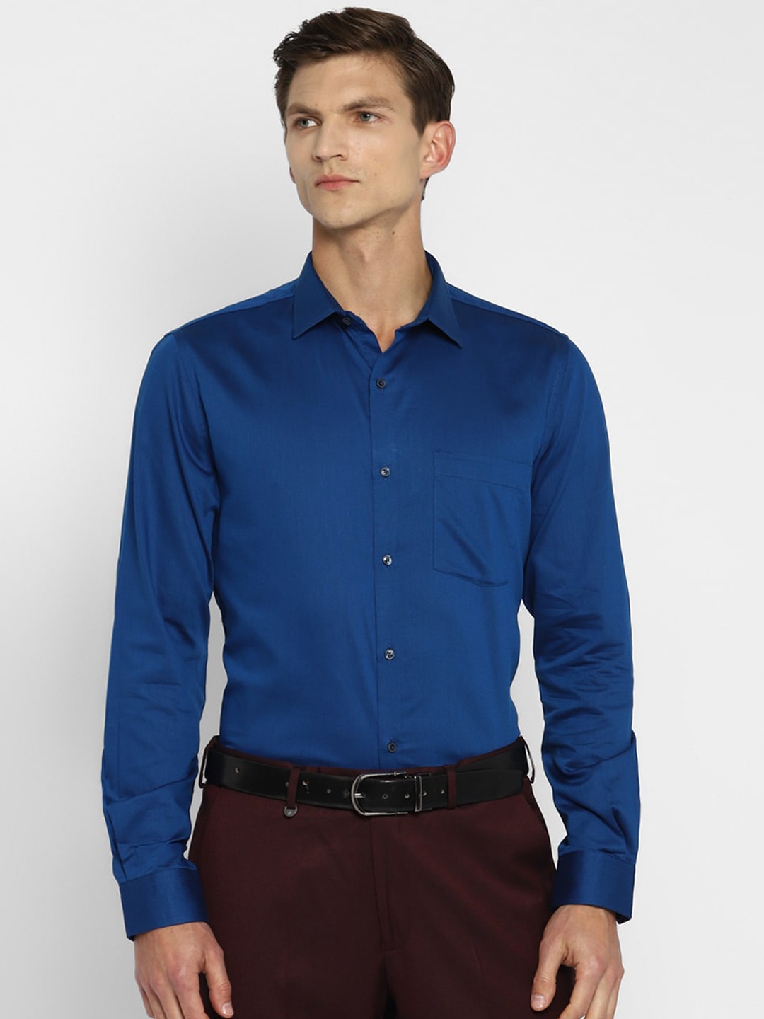 

Turtle Men Blue Slim Fit Cotton Formal Shirt