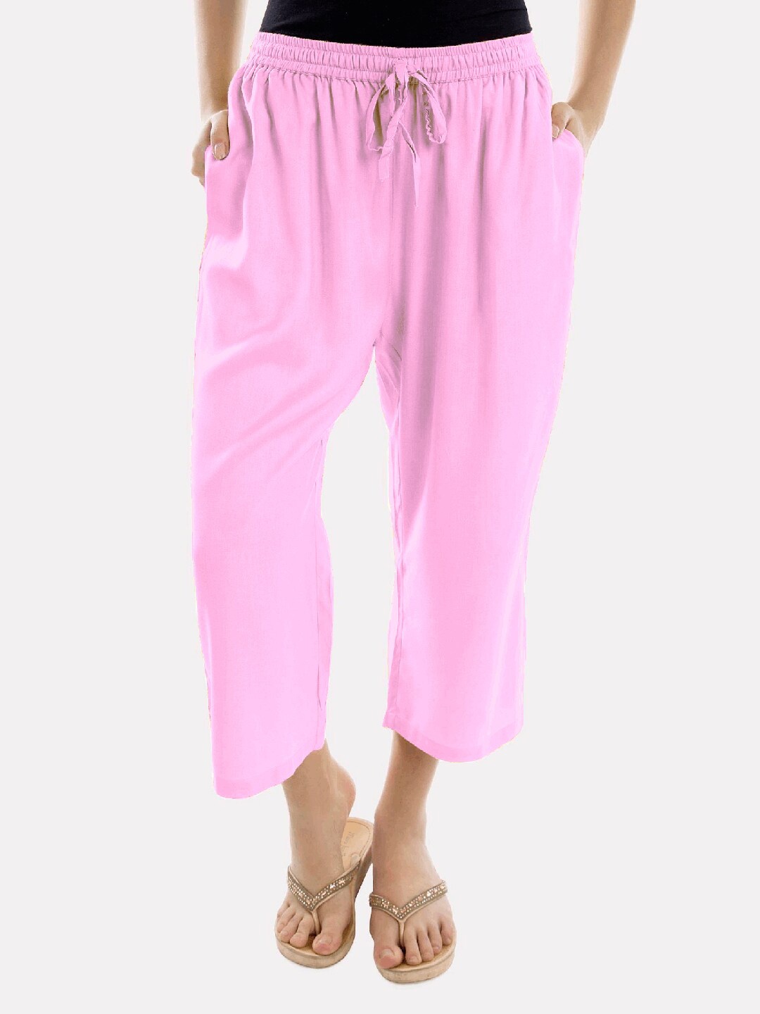 

PATRORNA Plus Size Women Pink Capris