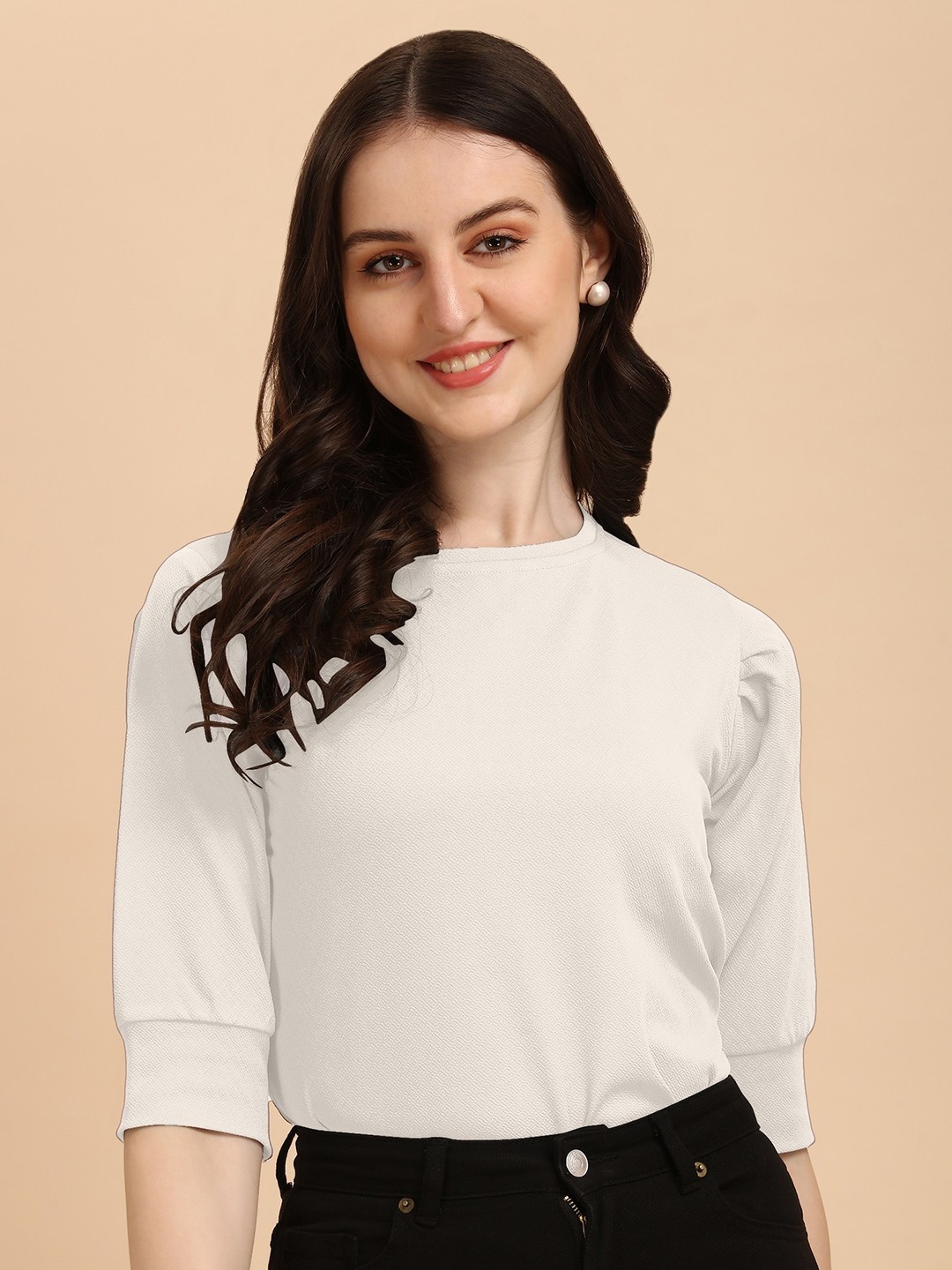 

Wedani White Solid Top