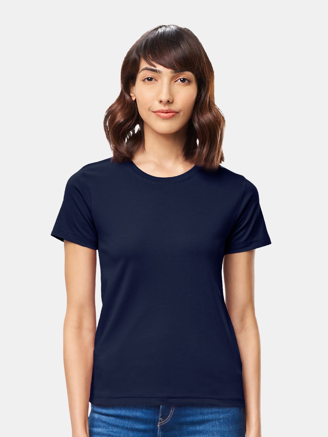 

The Souled Store Women Navy Blue T-shirt