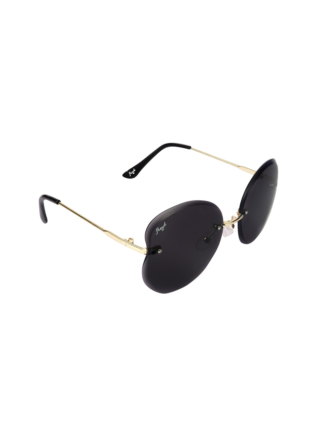 

Floyd Unisex Black Lens & Gold Butterfly Sunglasses with UV Protected Lens SwButfly_Bik