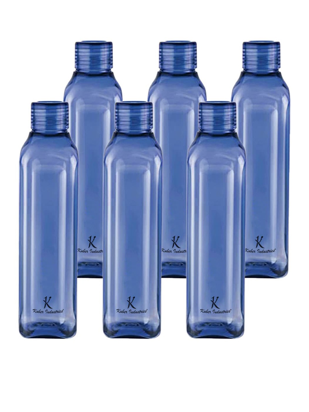 

Kuber Industries Set of 6 Blue BPA Free Square shaped Plastic Refrigerator Bottles