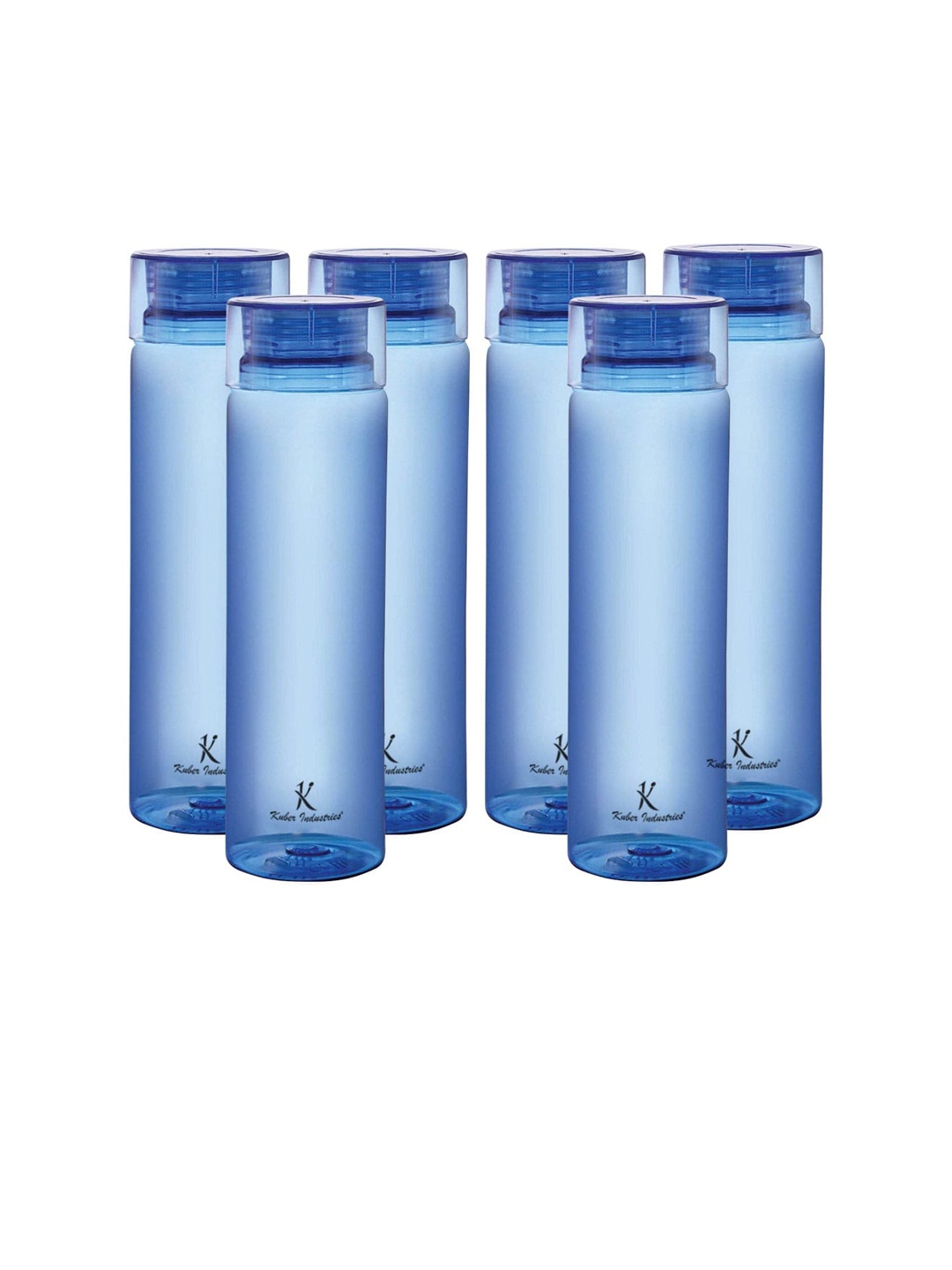 

Kuber Industries Blue Set of 6 Blue BPA Free Plastic Refrigerator Drench Bottles