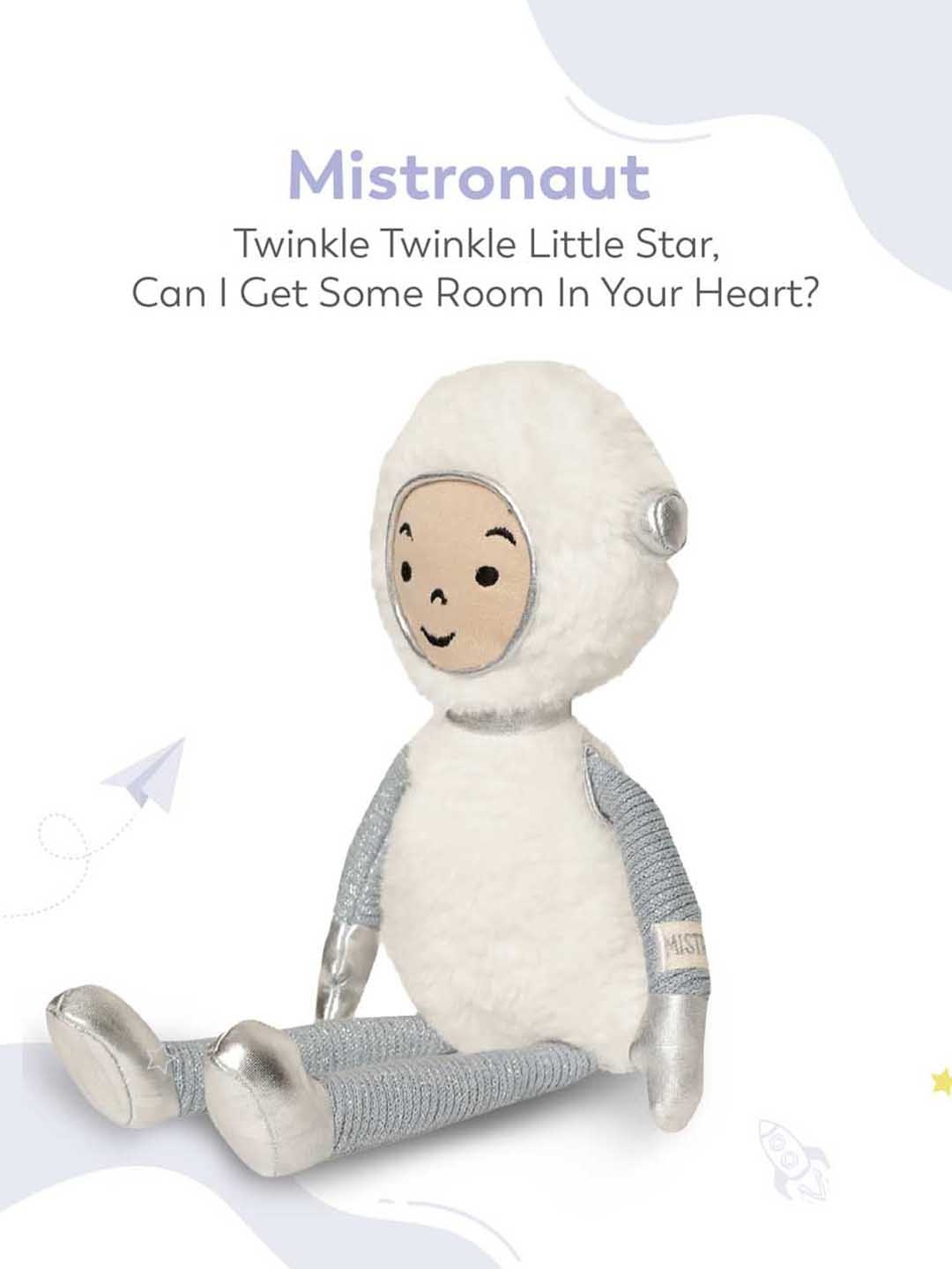 

MiArcus White & Grey Mistronaut Coral Soft Toy