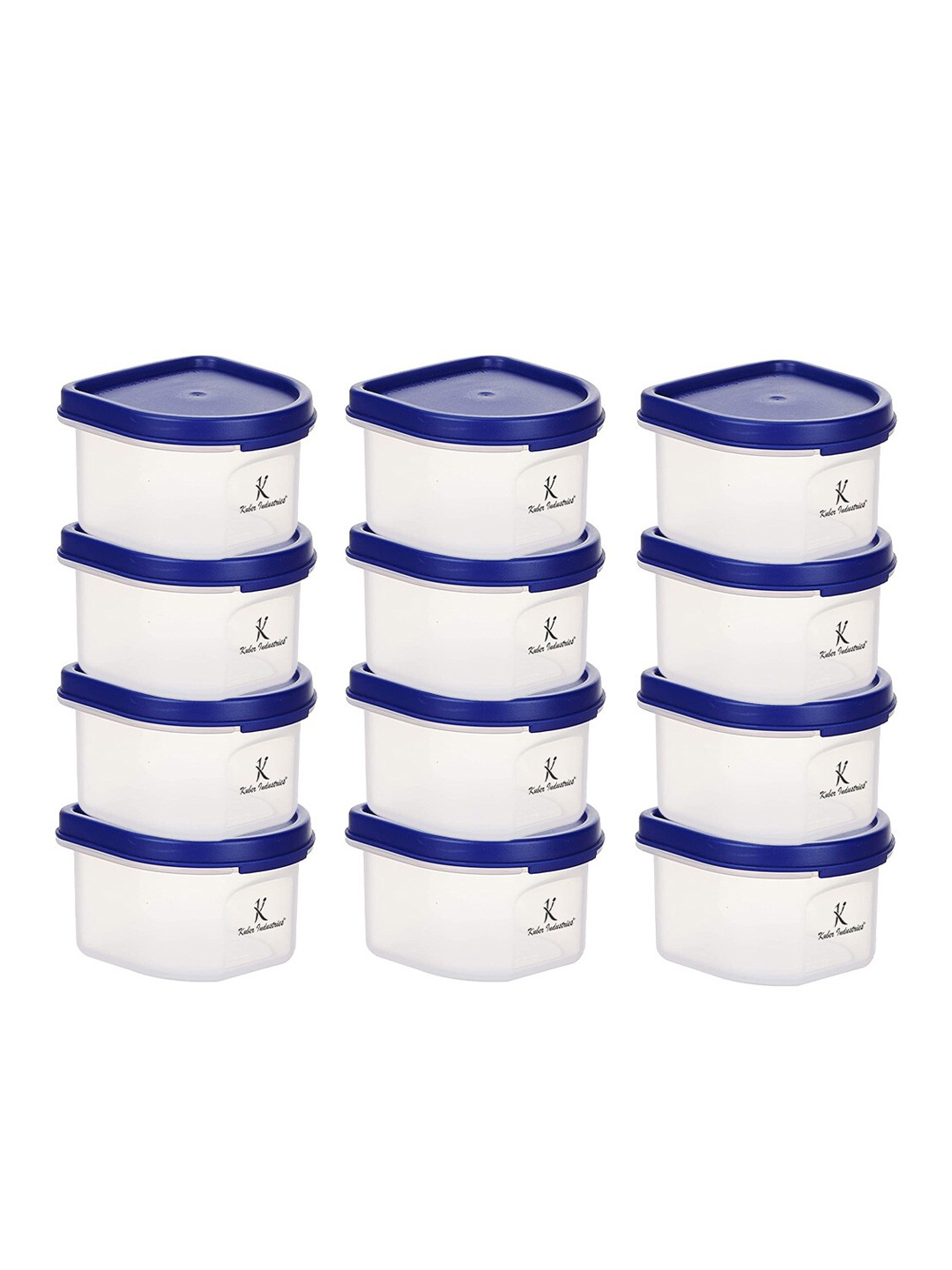 

Kuber Industries Set of 12 Ait Tight Unbreakable Kitchen Containers for Dry & Wet Food, Transparent