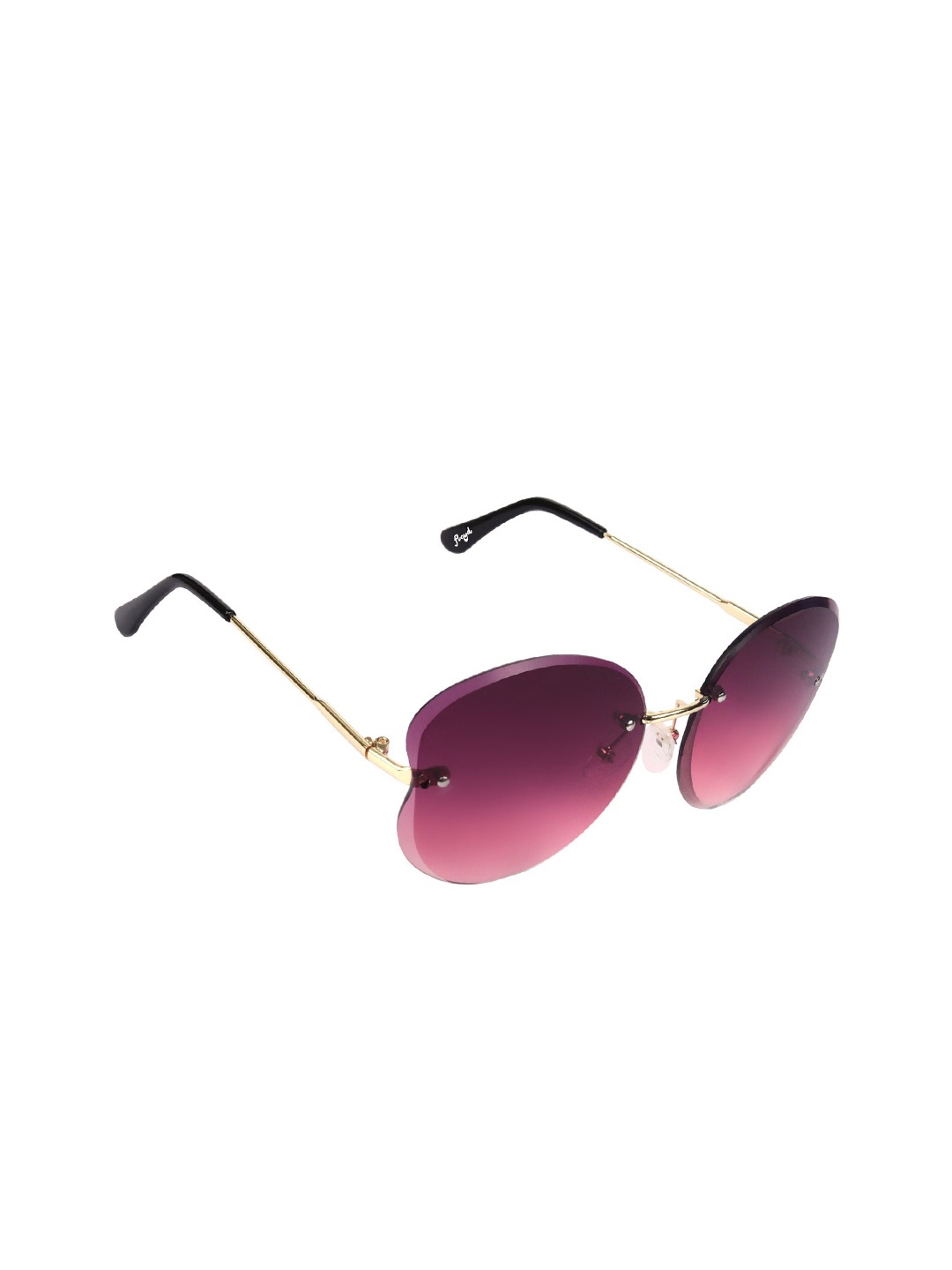 

Floyd Unisex Purple Lens & Gold-Toned Butterfly UV Protected Lens Sunglasses