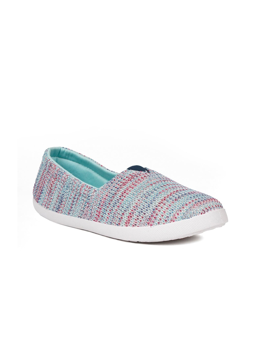 

ASIAN Women Blue Printed Slip-On Sneakers