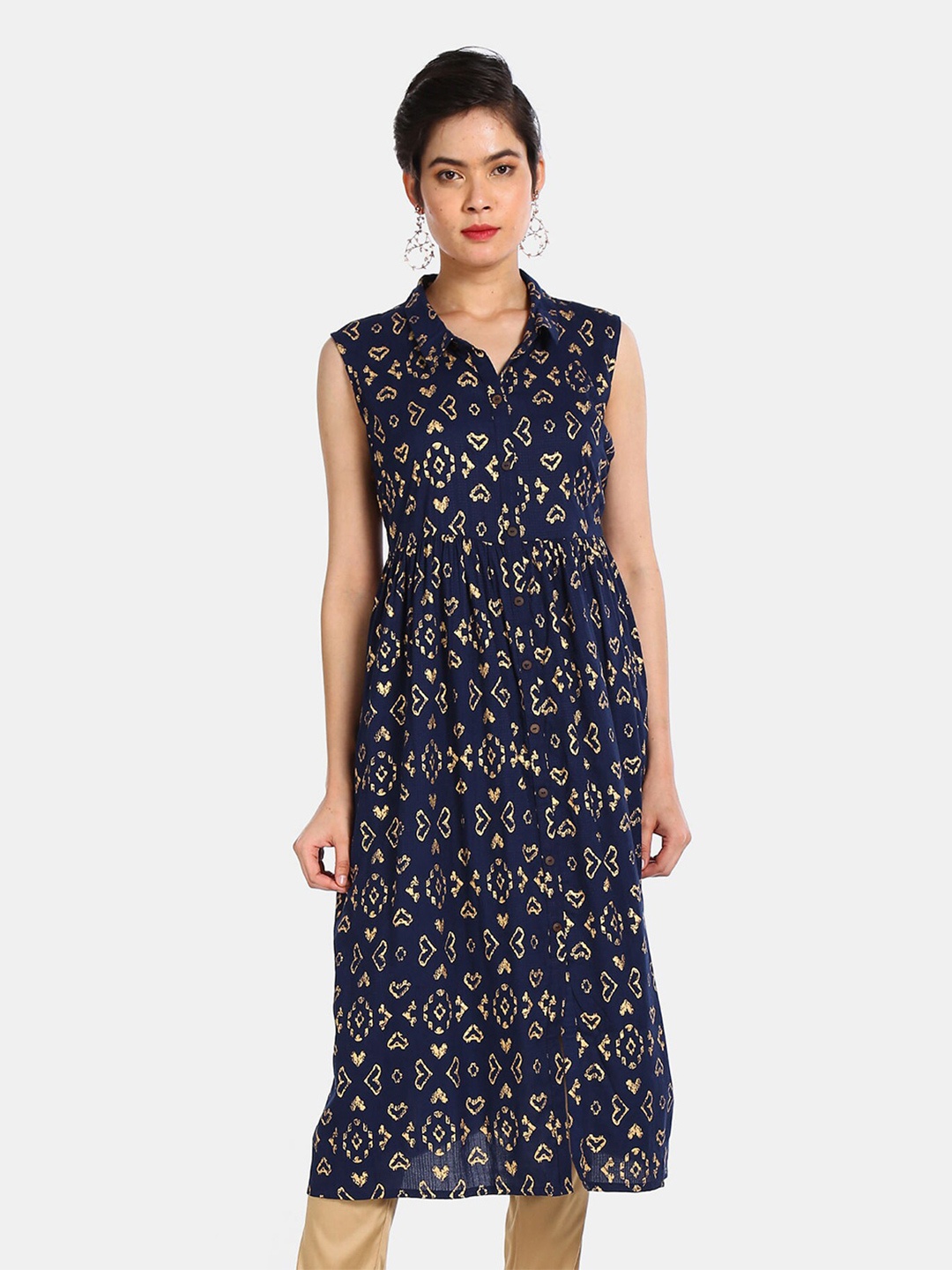 

Karigari Blue Floral Dress