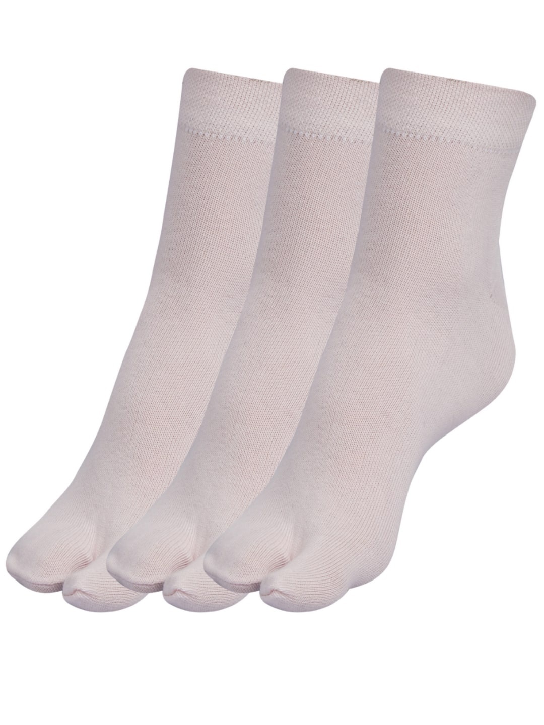 

N2S NEXT2SKIN Women Pack Of 3 Solid Ankle-Length Socks, Pink