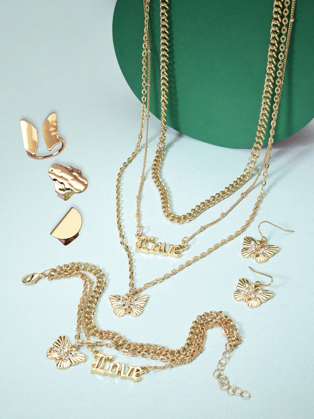 

AMI Women Gold Plated Jewellery Set