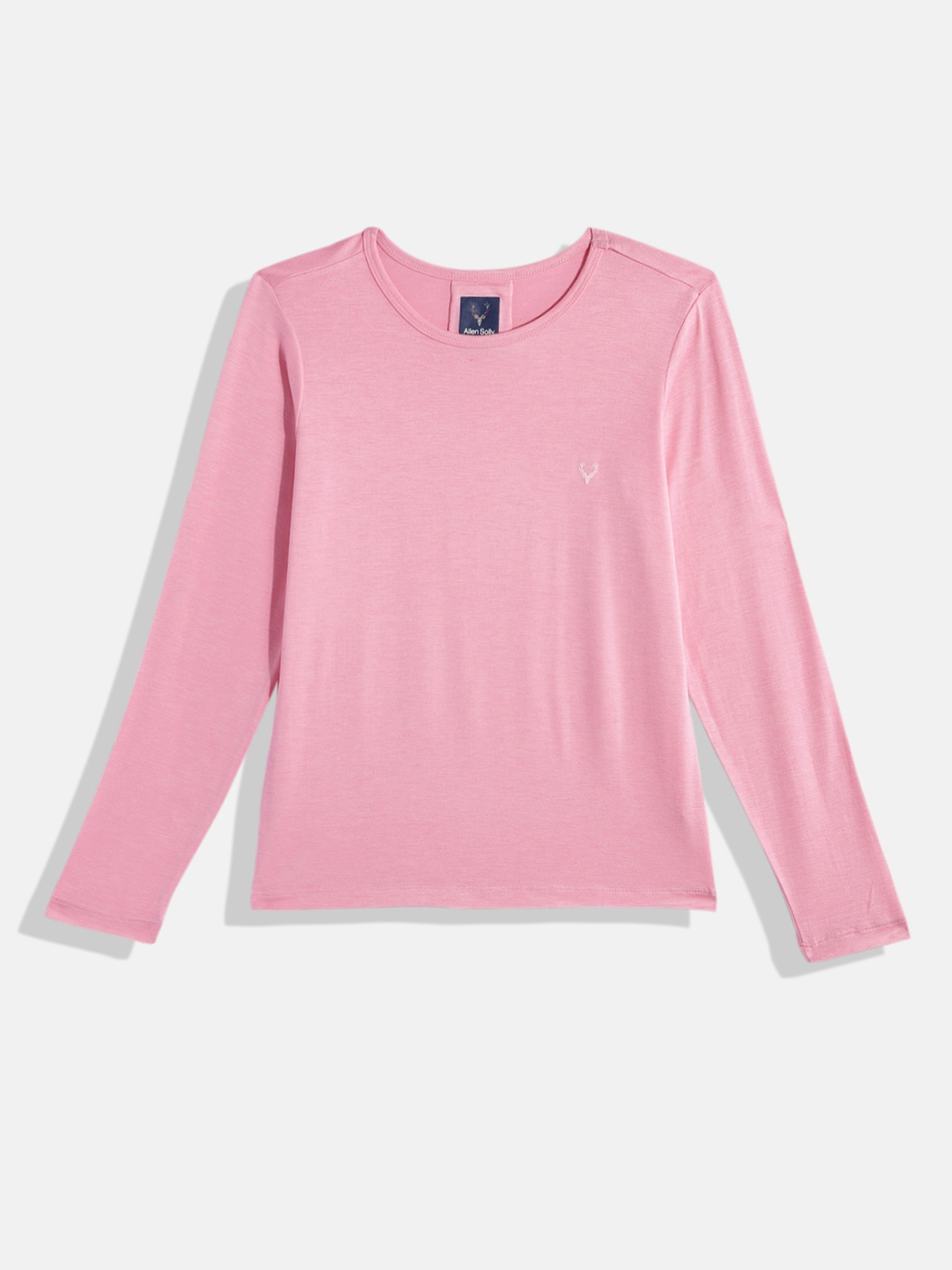 

Allen Solly Junior Girls Solid T-shirt, Pink