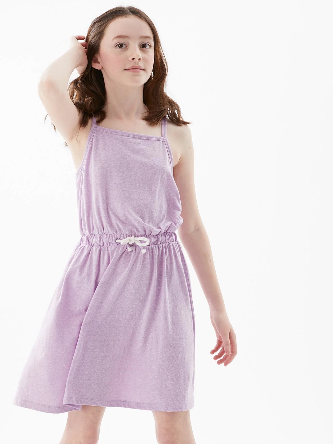 

Marks & Spencer Girls Purple Solid Dress