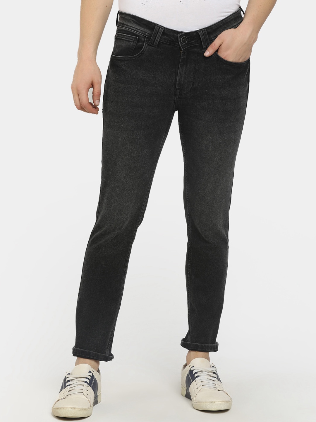 

Cherokee Men Grey Classic Mid Rise Regular Fit Cotton Jeans