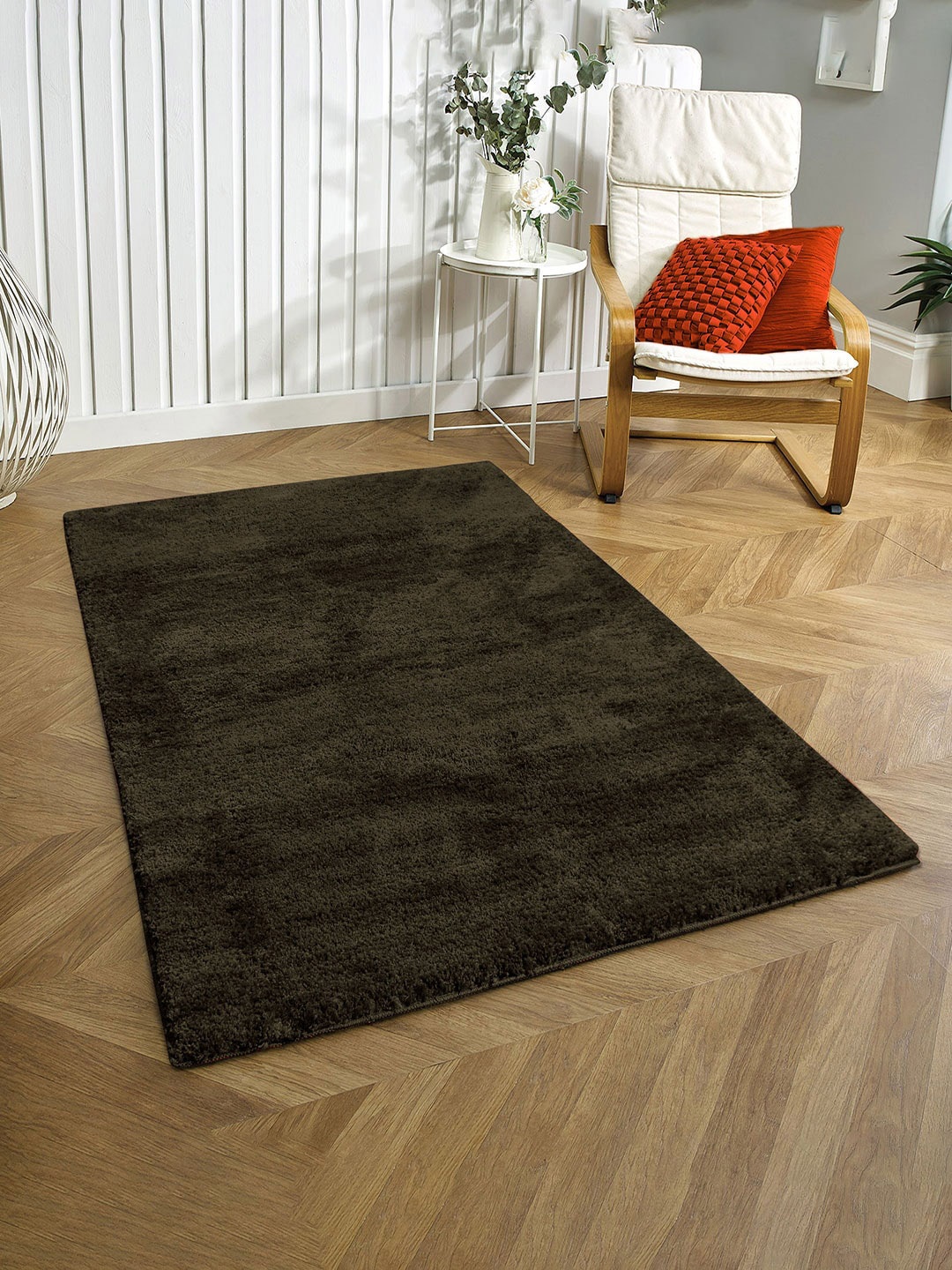 

LUXEHOME INTERNATIONAL Coffee Brown Carpet