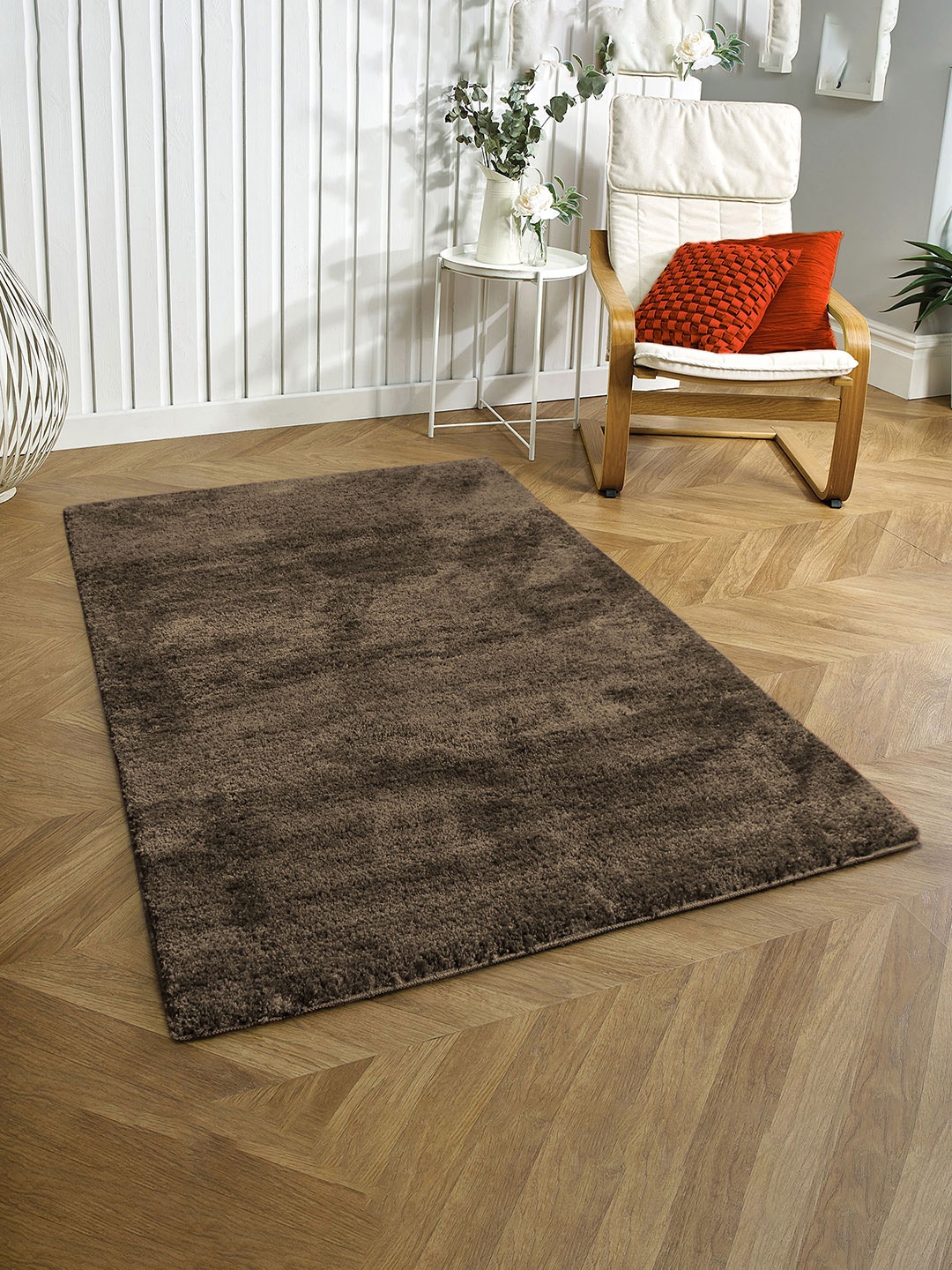 

LUXEHOME INTERNATIONAL Brown Anti-Skid Carpets