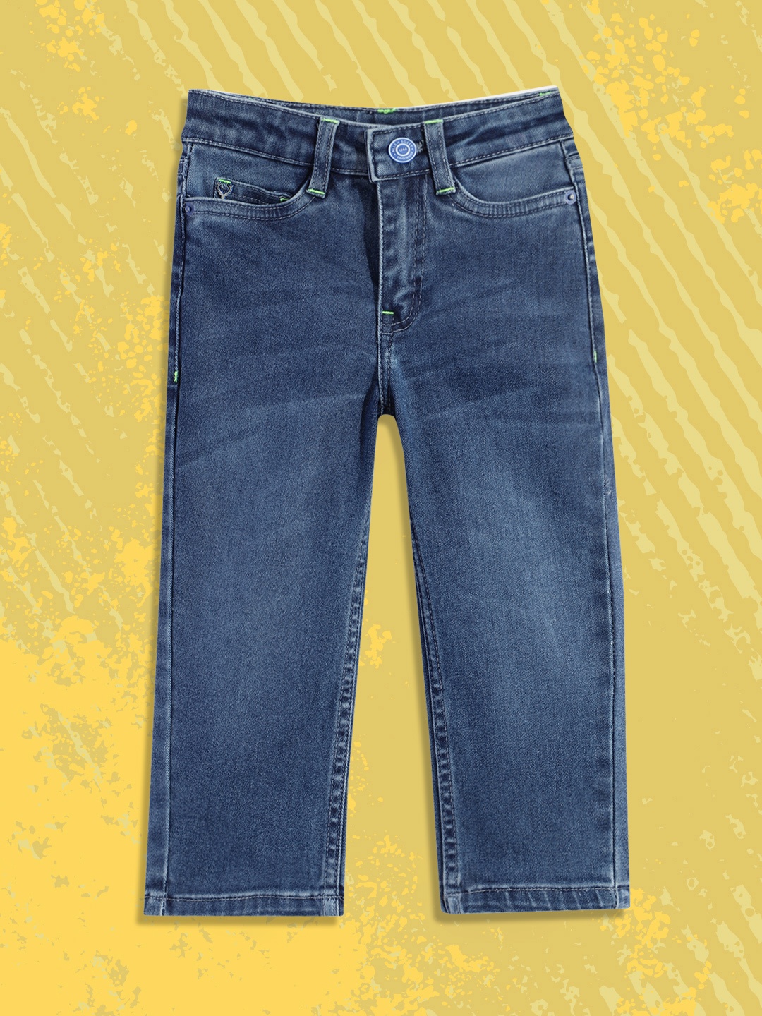 

Allen Solly Junior Boys Blue Slim Fit Light Fade Stretchable Jeans