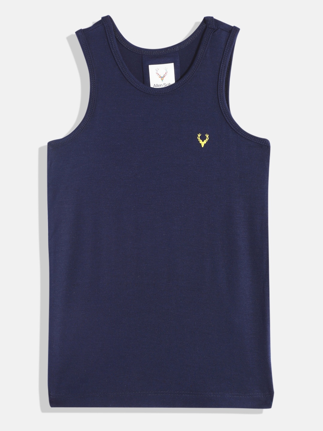 

Allen Solly Junior Boys Solid Snug Tech Knitted Tank Innerwear Vest, Navy blue