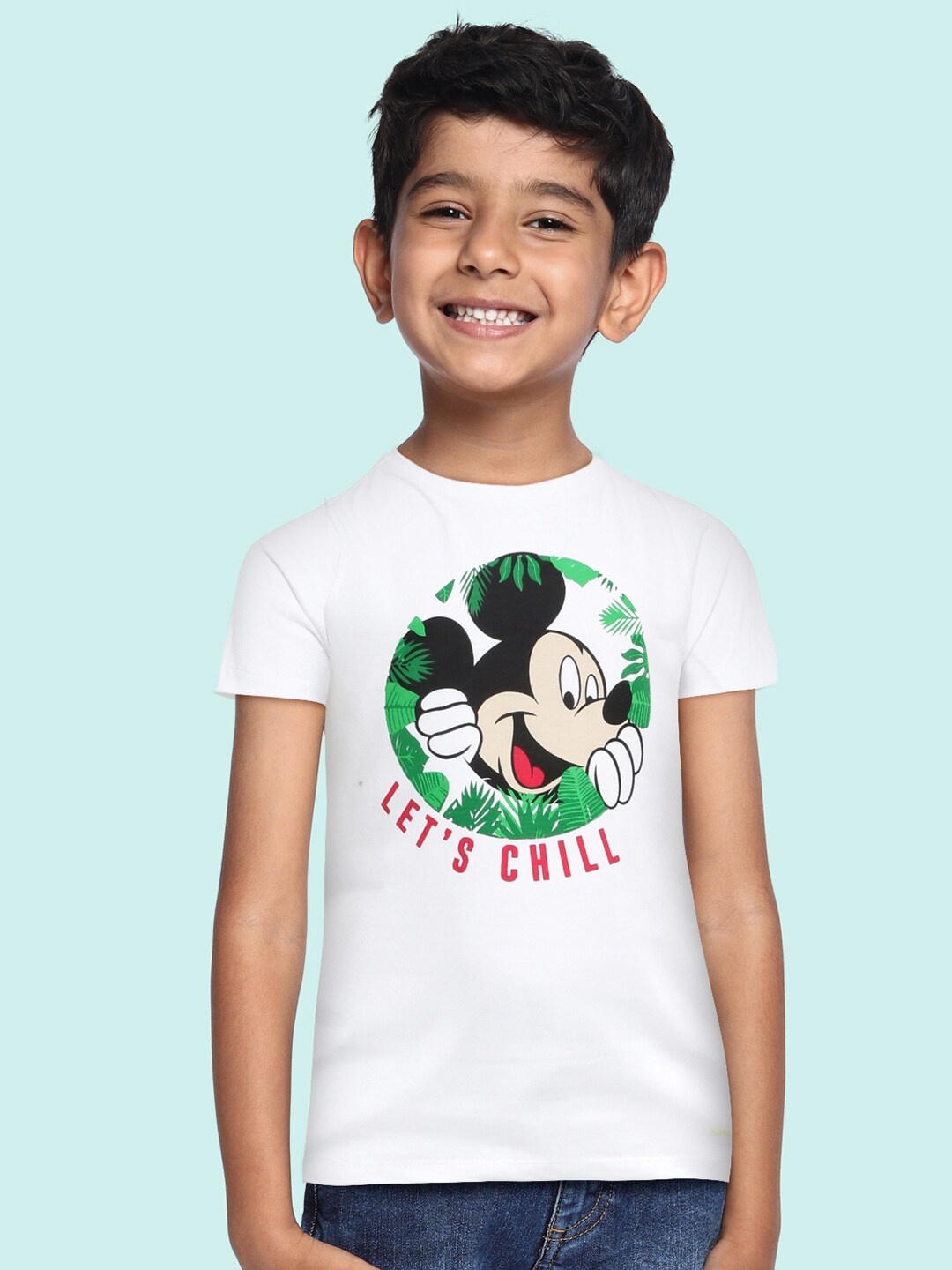 

Allen Solly Junior Boys White Printed Pure Cotton T-shirt