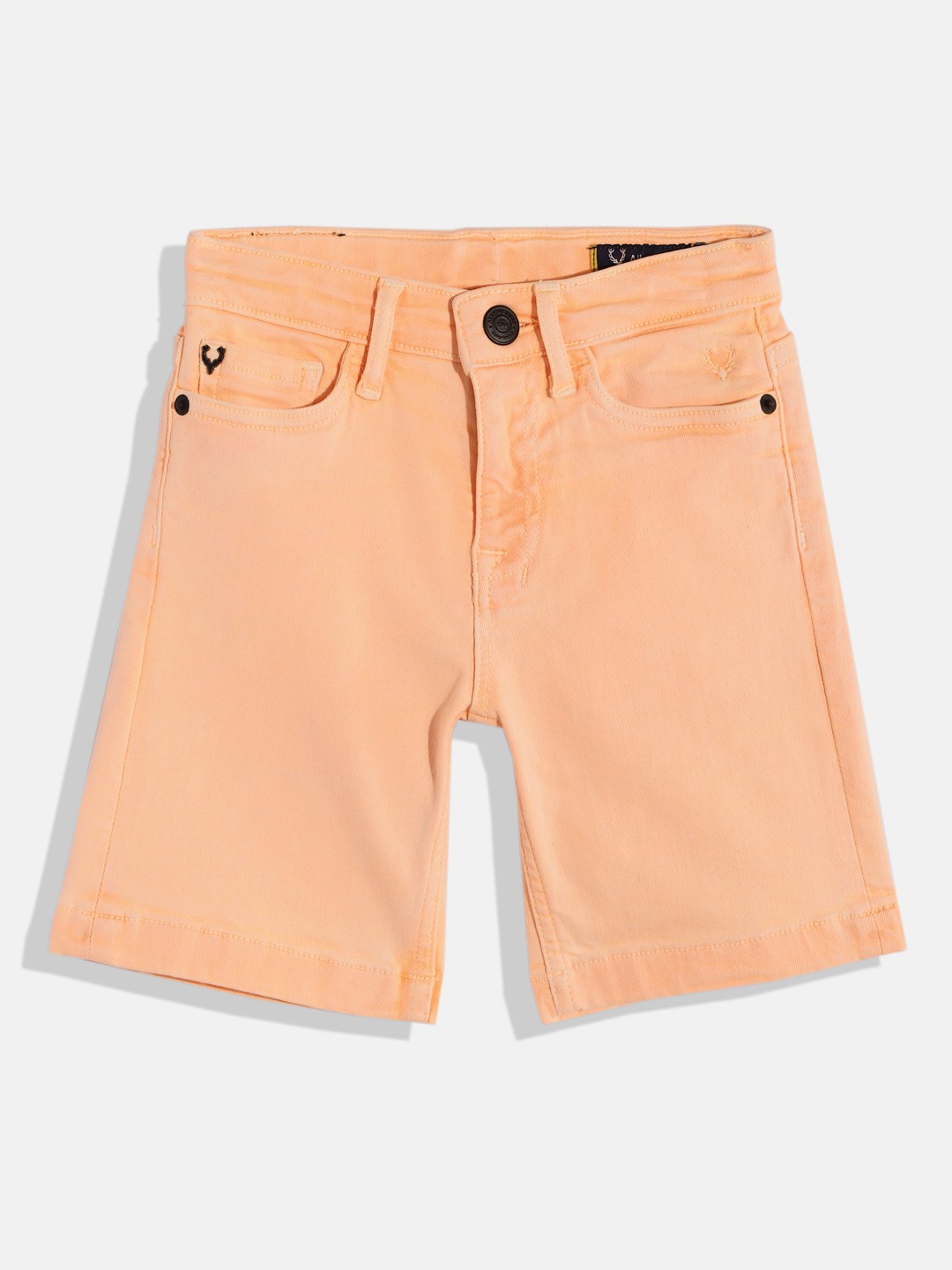 

Allen Solly Junior Boys Washed Denim Shorts, Peach