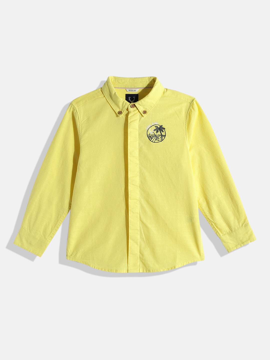 

Allen Solly Junior Boys Yellow Casual Shirt
