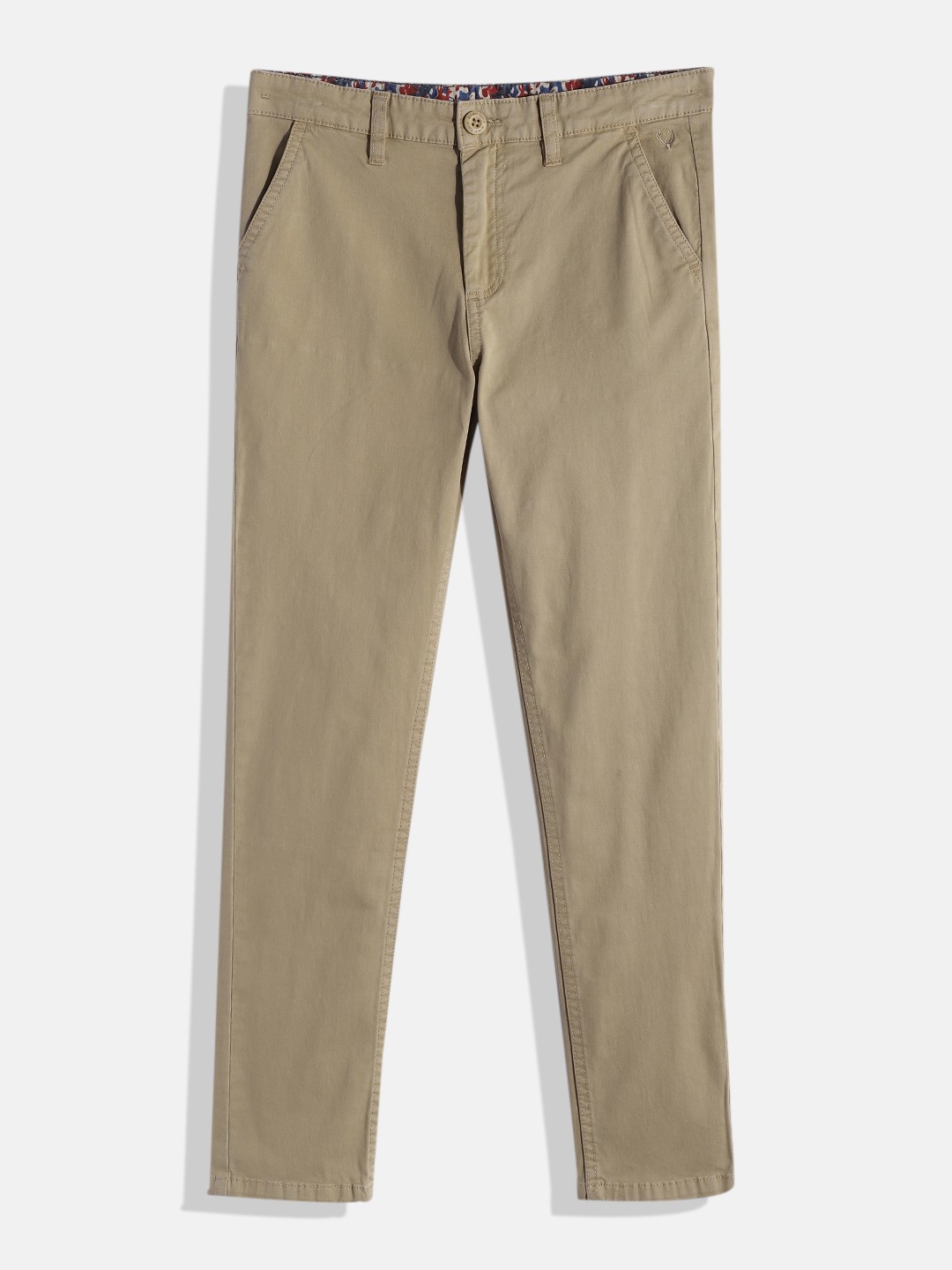 

Allen Solly Junior Boys Beige Solid Regular Trousers