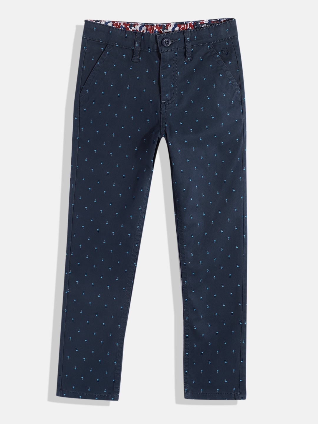 

Allen Solly Junior Boys Tropical Printed Trousers, Navy blue