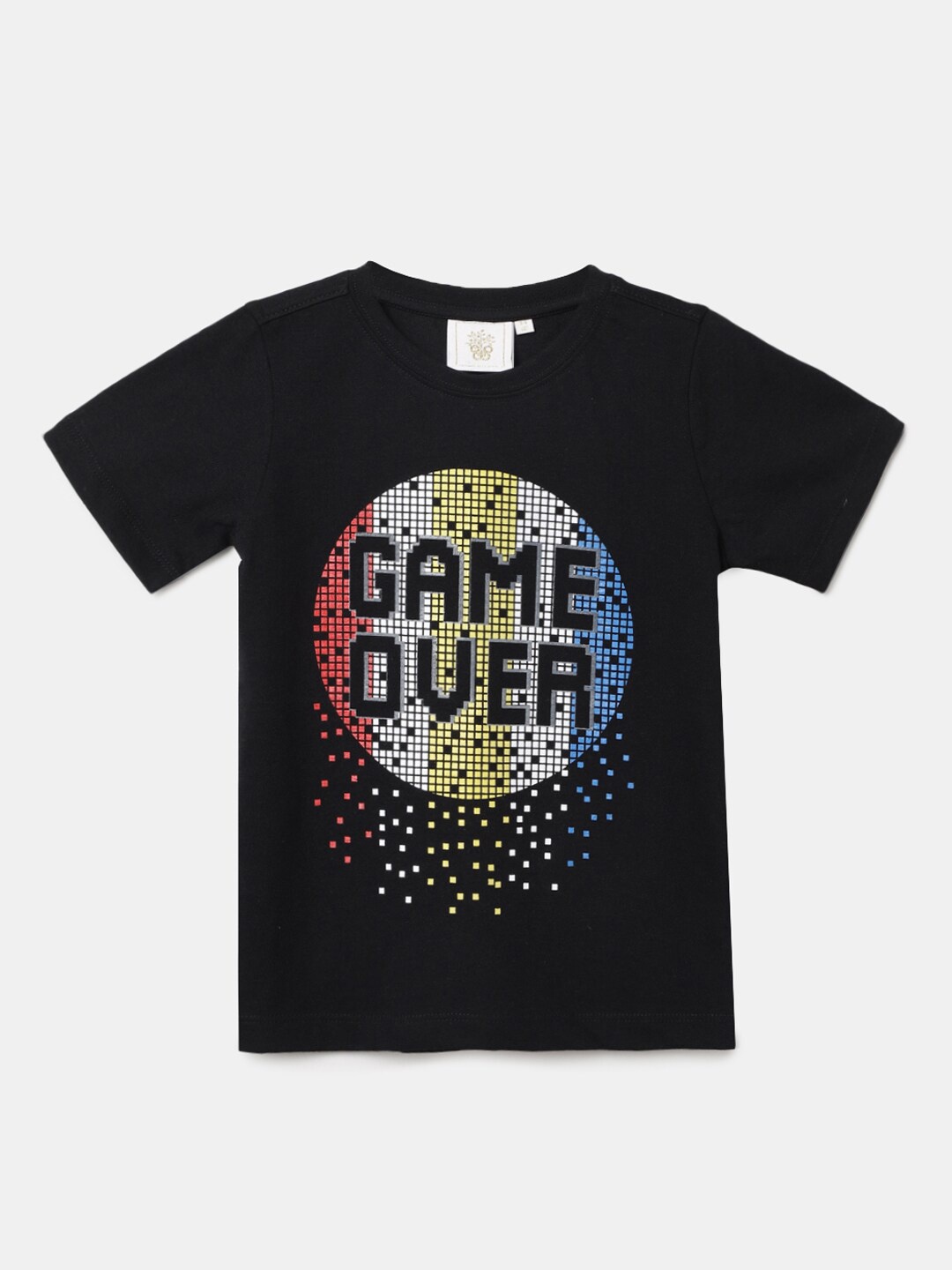 

BYB PREMIUM Boys Black Printed Pure Cotton T-shirt