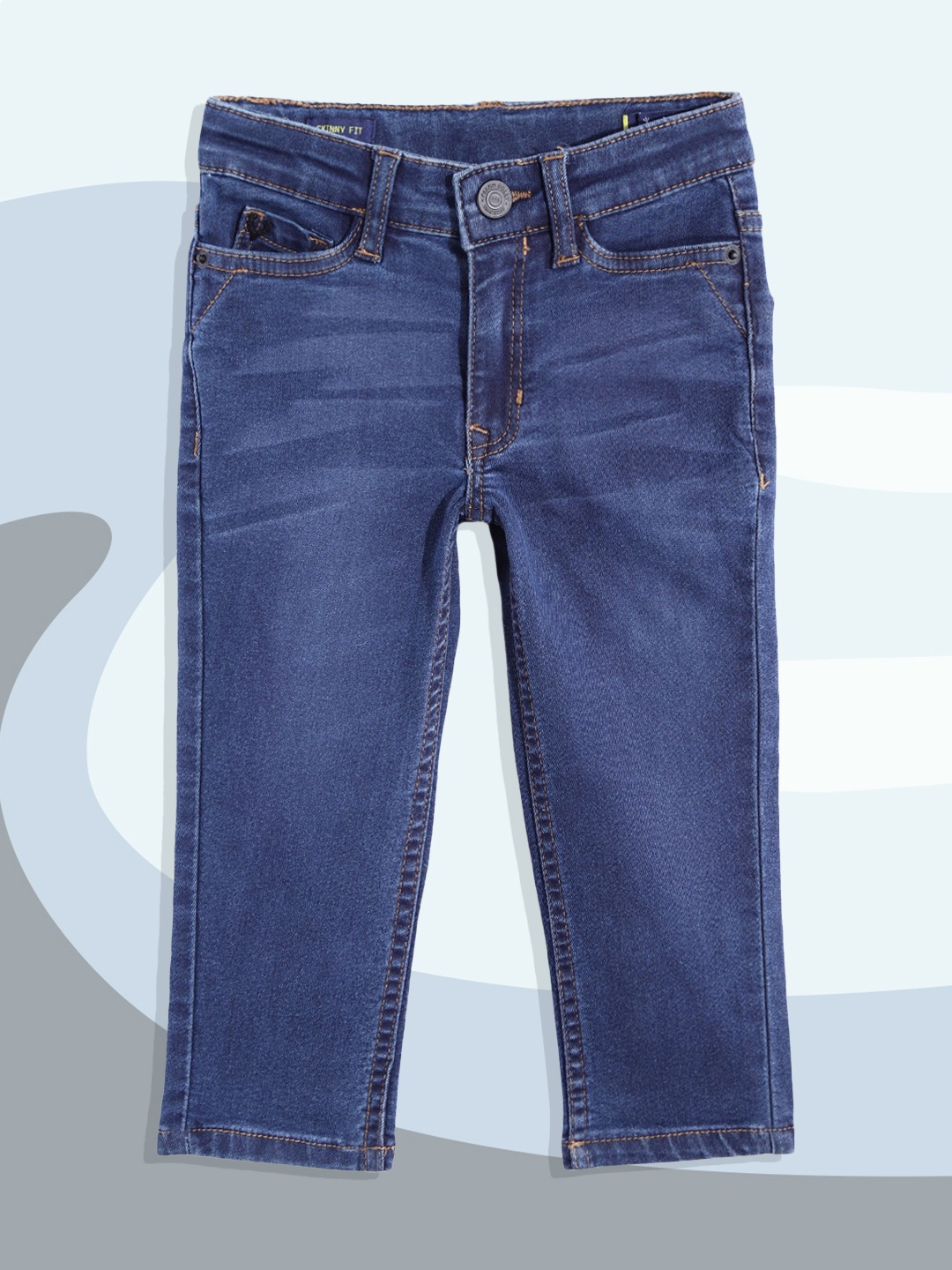 

Allen Solly Junior Boys Blue Skinny Fit Mid-Rise Light Fade Stretchable Jeans