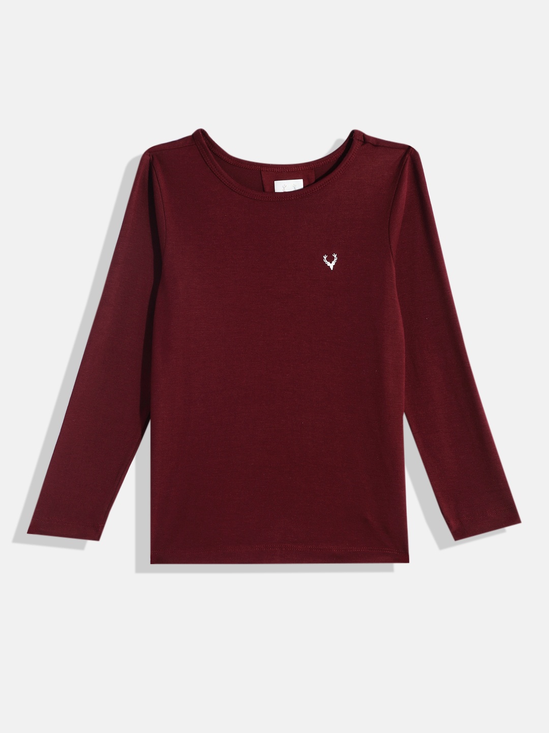 

Allen Solly Junior Boys Solid Round Neck Snug Tech Knitted T-shirt, Maroon