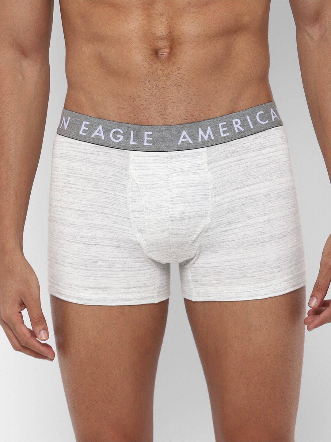 

AMERICAN EAGLE OUTFITTERS Men Grey Striped Trunks WES0232514134