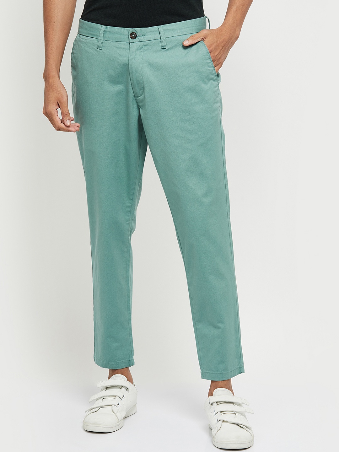 

max Men Green Trousers