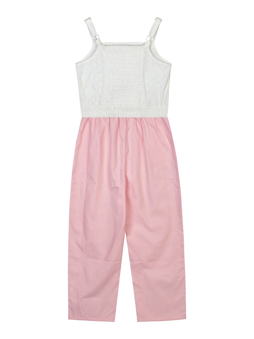 

Budding Bees Girls Pink & White Pure Cotton Top with Trousers