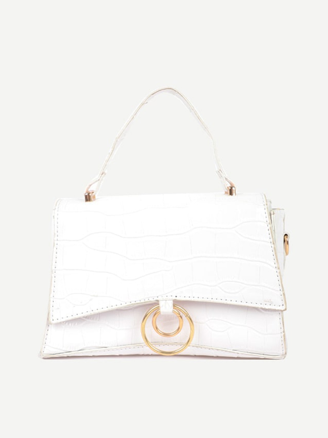 

Carlton London White Structured Satchel