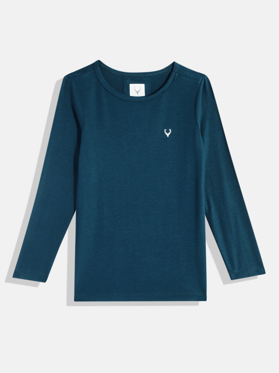 

Allen Solly Junior Boys Solid Round Neck Snug Tech Indigo Knitted T-shirt, Navy blue