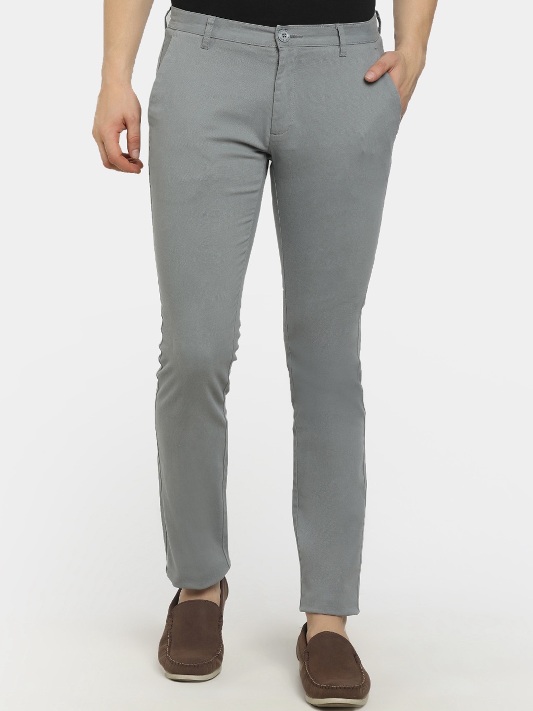 

Cherokee Men Grey Classic Trousers