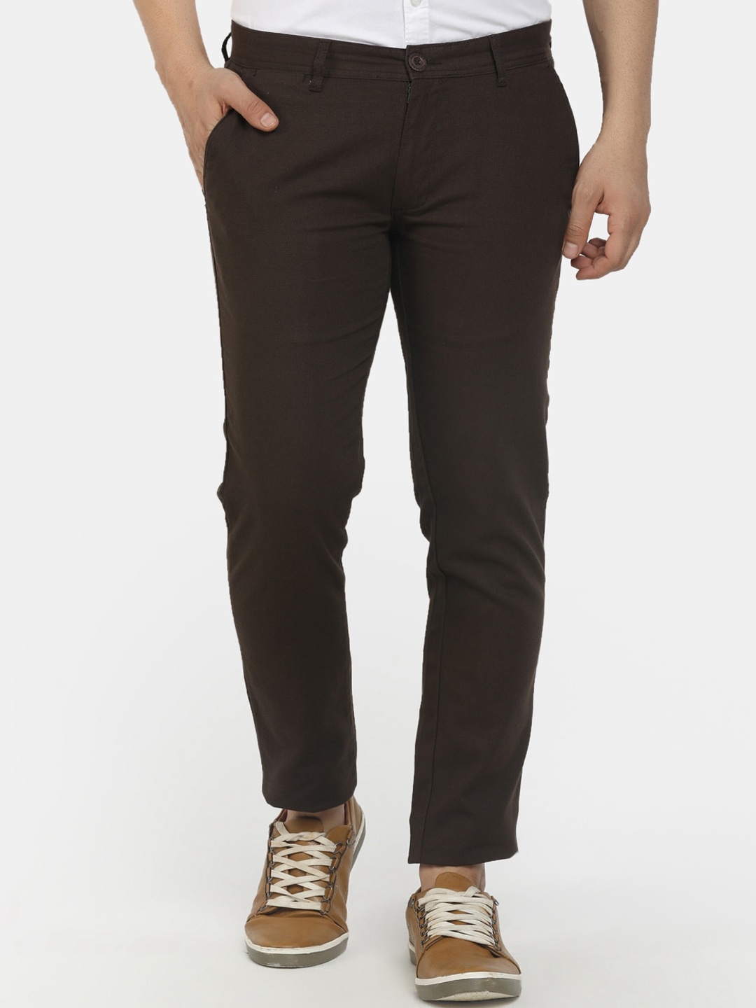 

Cherokee Men Brown Classic Regular Fit Trousers