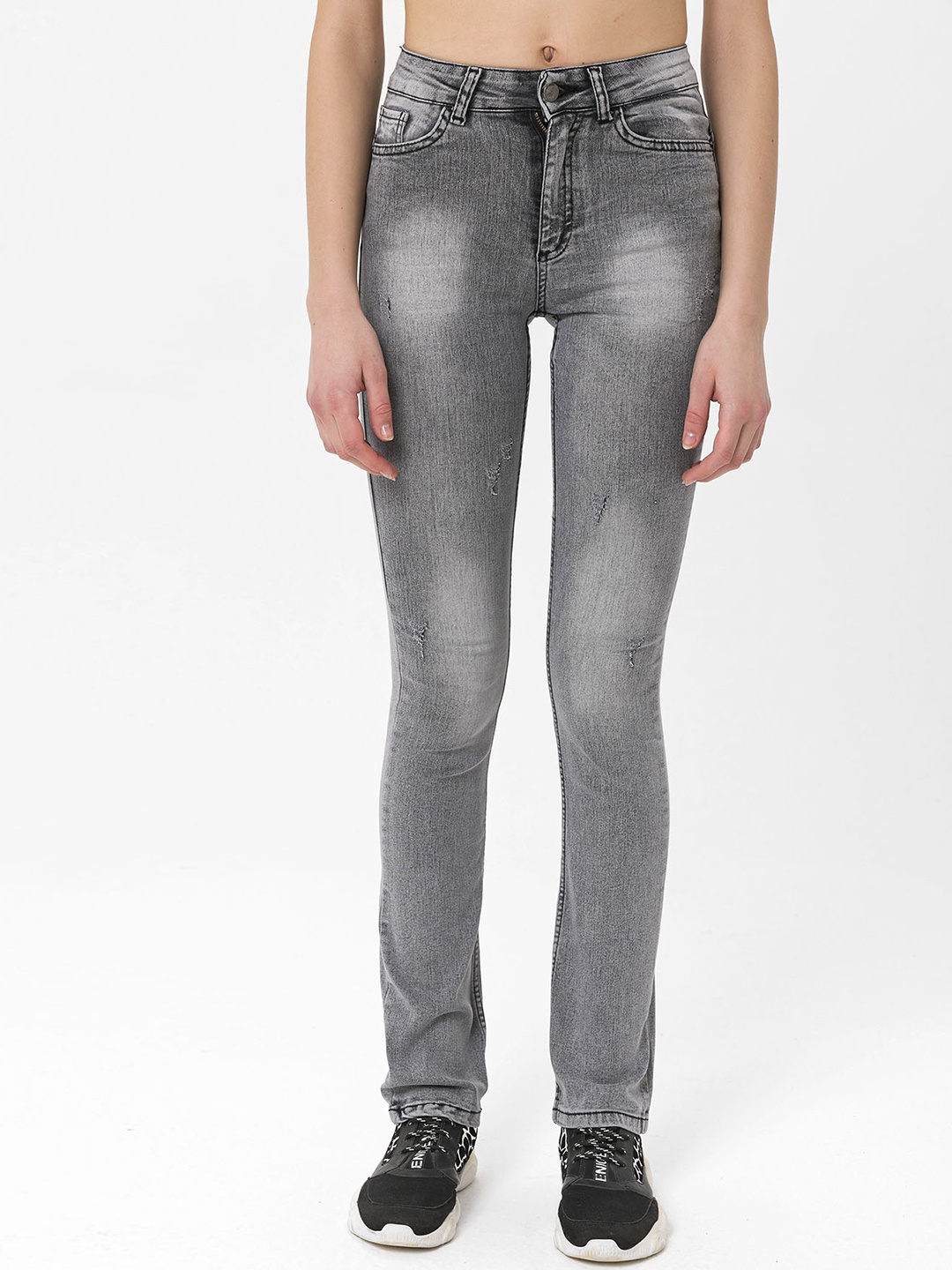 

Miss Poem Women Grey Light Fade Stretchable Jeans