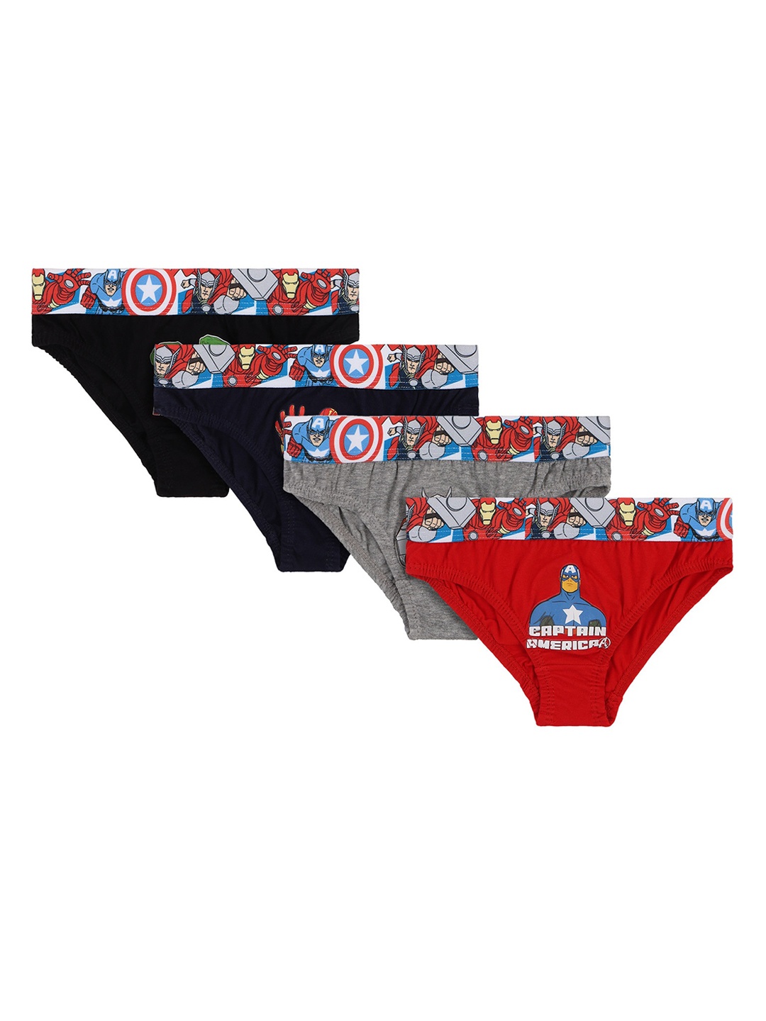 

Bodycare Kids Boys Pack Of 4 Avengers Assorted Basic Briefs