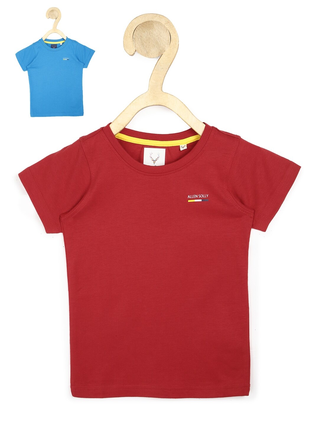 

Allen Solly Junior Boys Blue & Red 2 T-shirt 100% Cotton